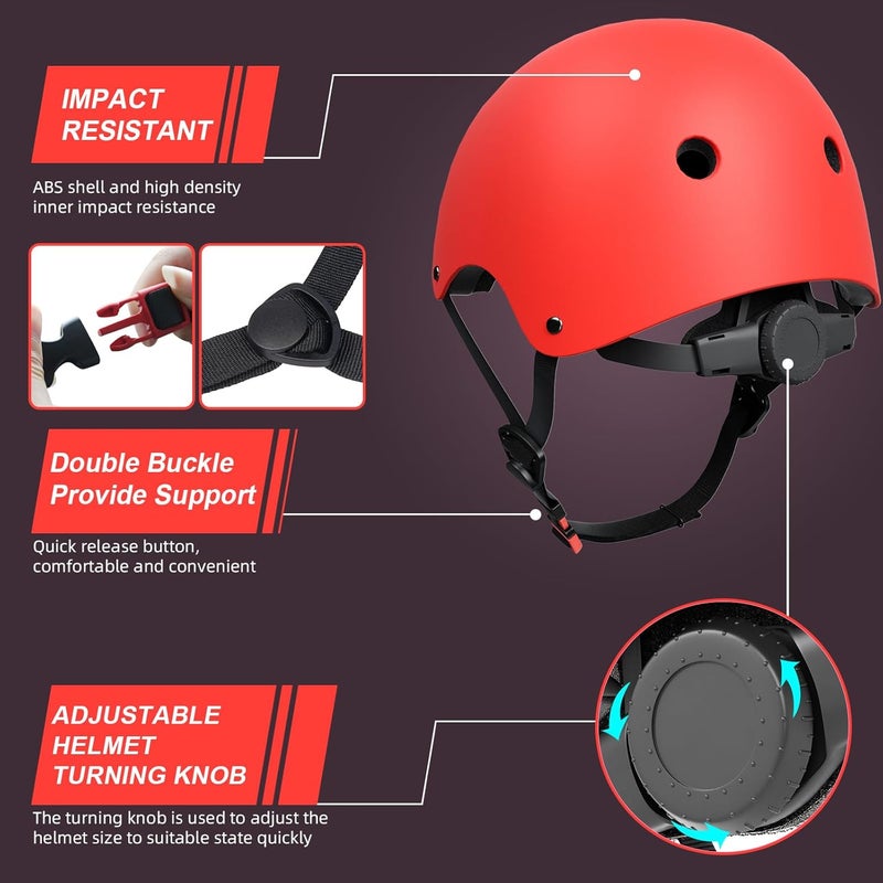 67i Kids Bike Helmet Toddler Helmets for Ages 3-8 Years Old Girls Boys Kid Adjustable Skateboard Bicycle Helmets Multi-Sport Ventilation Skateboarding Cycling Scooter Roller Skate Helmet - Image 5